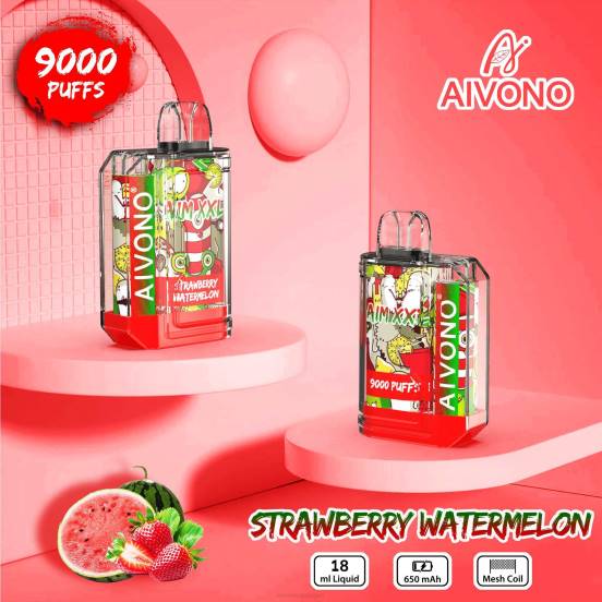 イチゴスイカ Aivono AIM XXL 9000口ステッカー 透明 082253 | Aivono Vape Japan